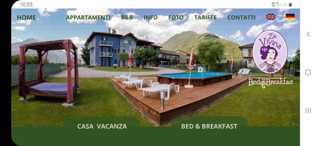 B&B Zia Vivina Sorico Exteriör bild
